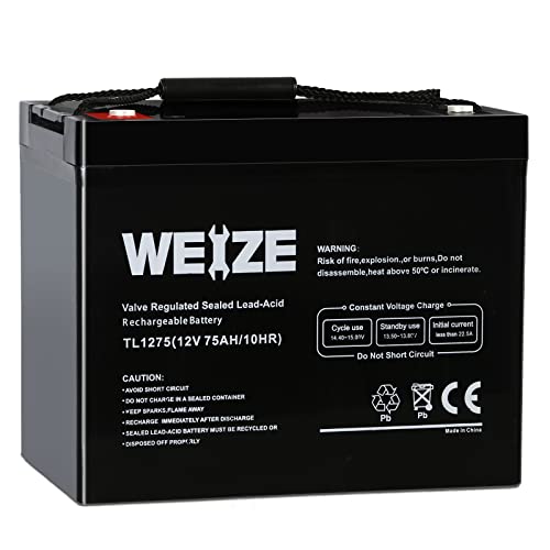 Weize 75AH Trolling Motor Battery