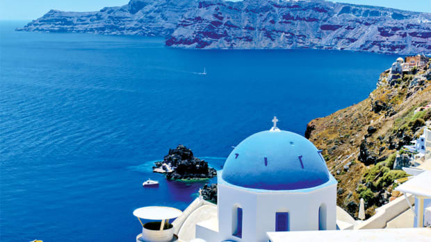 Greece: the land of scintillating blue water and rocky shores