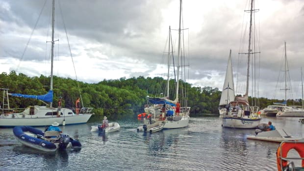 Cruisers head for the mangroves to ride out the cyclone