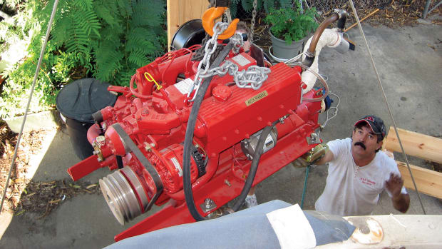 New-engine-being-lifted-over-stern