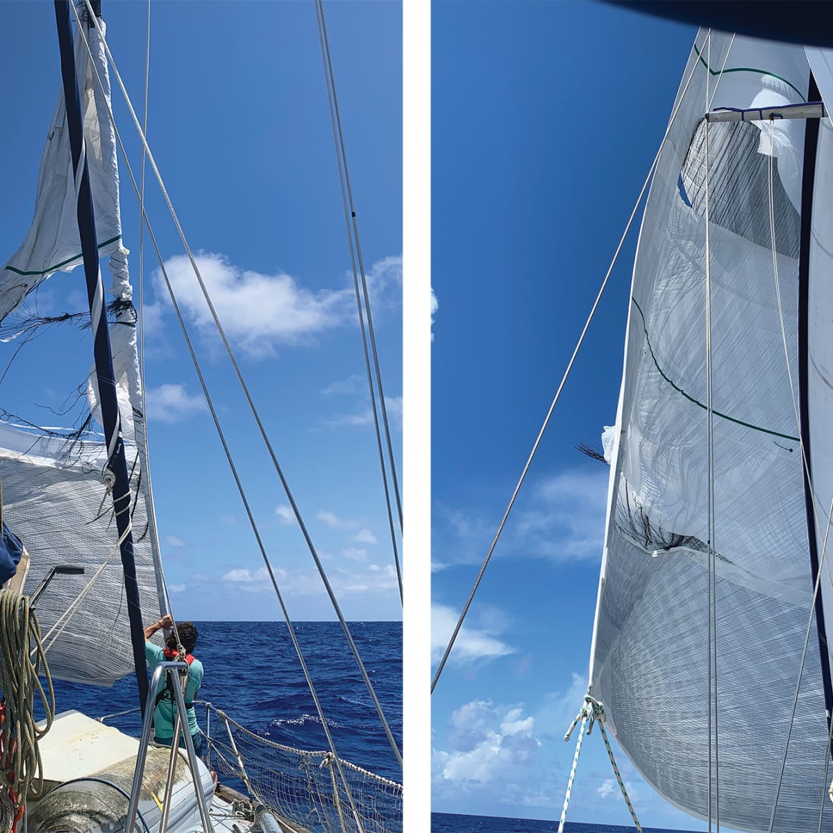 Experience A Delaminated Genoa On An Ocean Crossing Sail Magazine