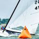 The C-Scow has been at the center of Heartland racing for decades. Photo courtesy of&nbsp;Melges sailboats