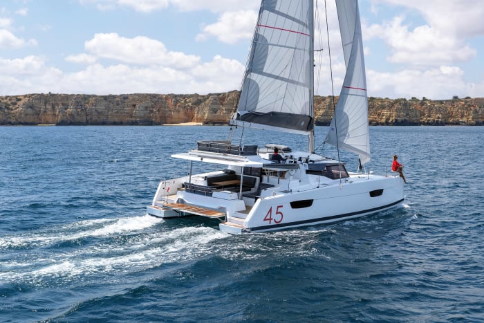 Comfort, style and performance were all part of the design brief for the Racoupeau-designed Fountaine-Pajot Elba 45 catamaran