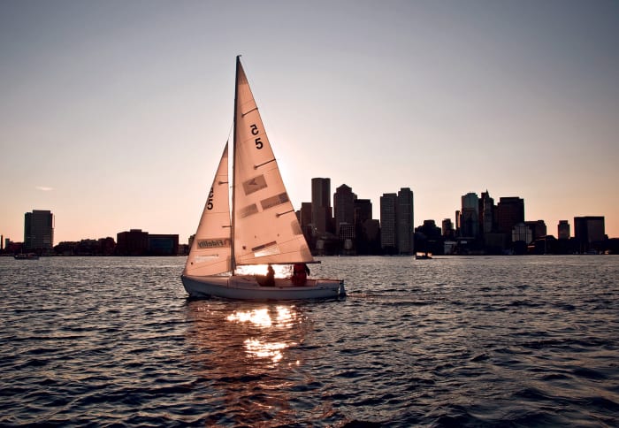 Courageous Sailing Center offers lessons from the beginner level to basic cruising