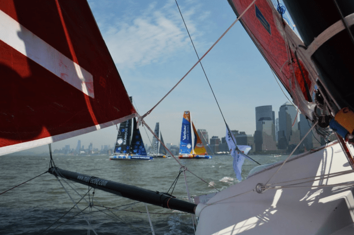 First time on an IMOCA 60 back in 2016
