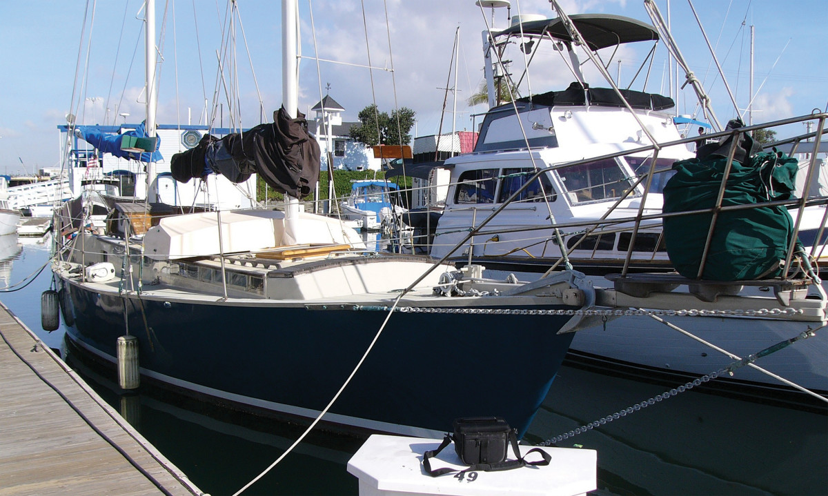 The author’s latest adventure, this time a 38ft Atkins Ketch