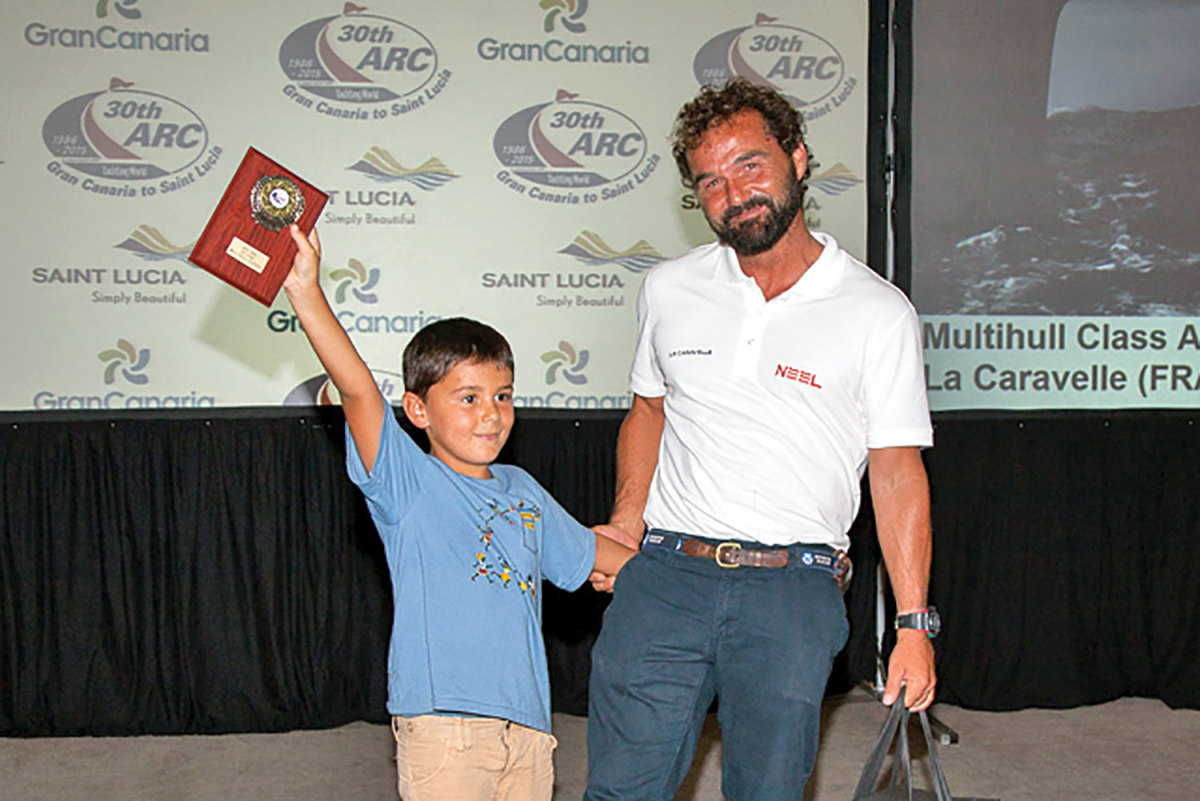 it was a family affair for skipper Caillaud. Photos courtesy of World Cruising Club