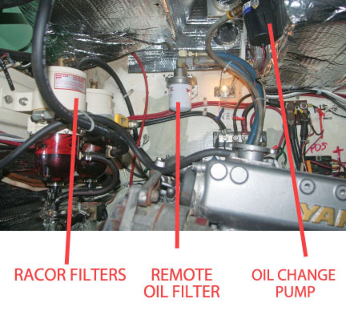 A wiring diagram for a typical bow thruster installation—Strider’s differs in some details