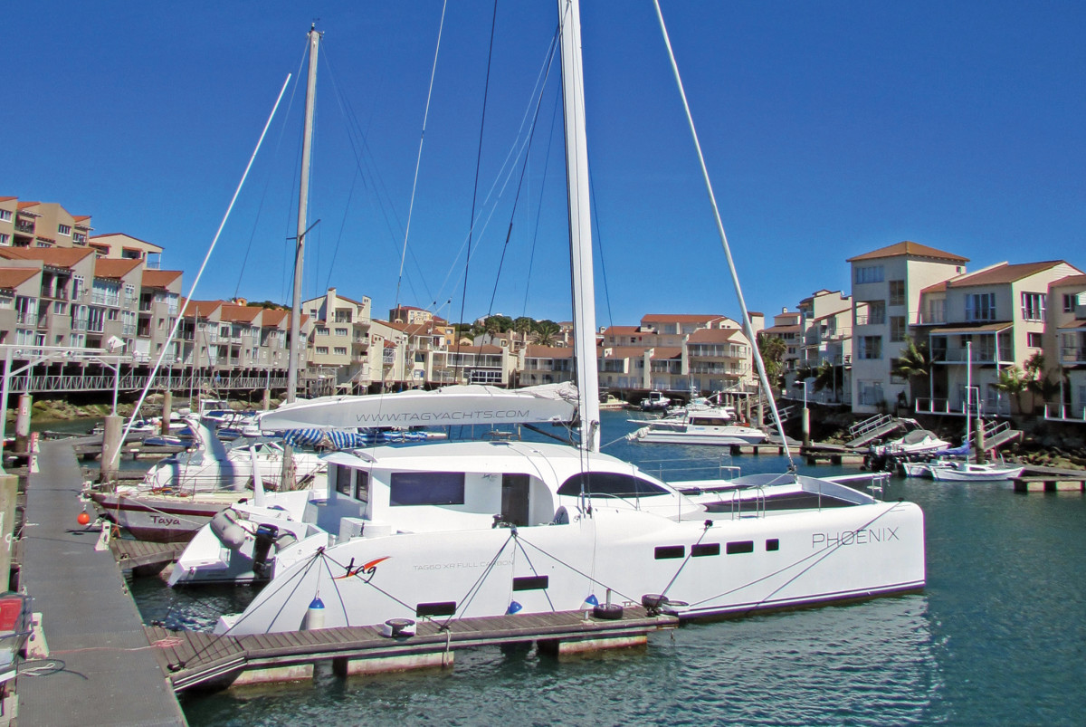 The Tag 60 at the dock in St. Francis Bay
