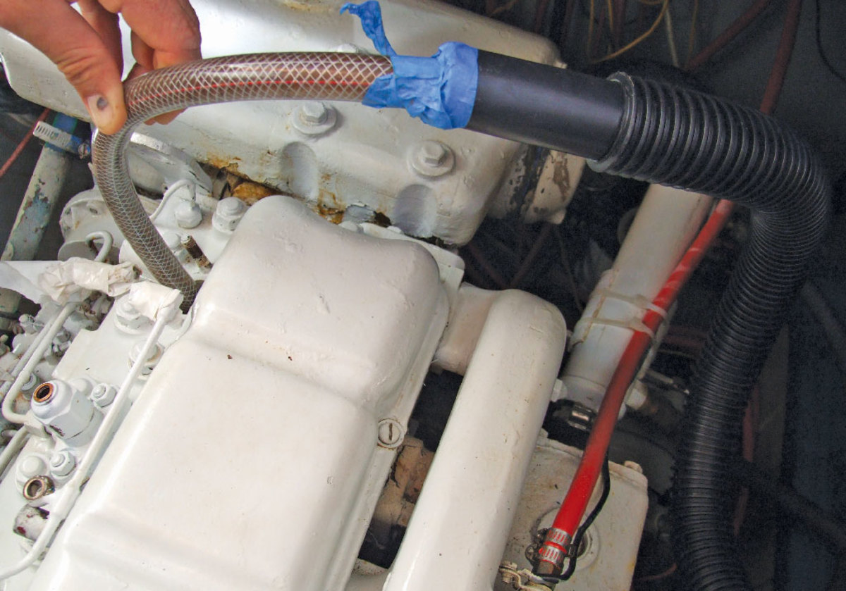 Once the injector is removed, immediately vacuum its well. Dirt in the cylinder could be fatal
