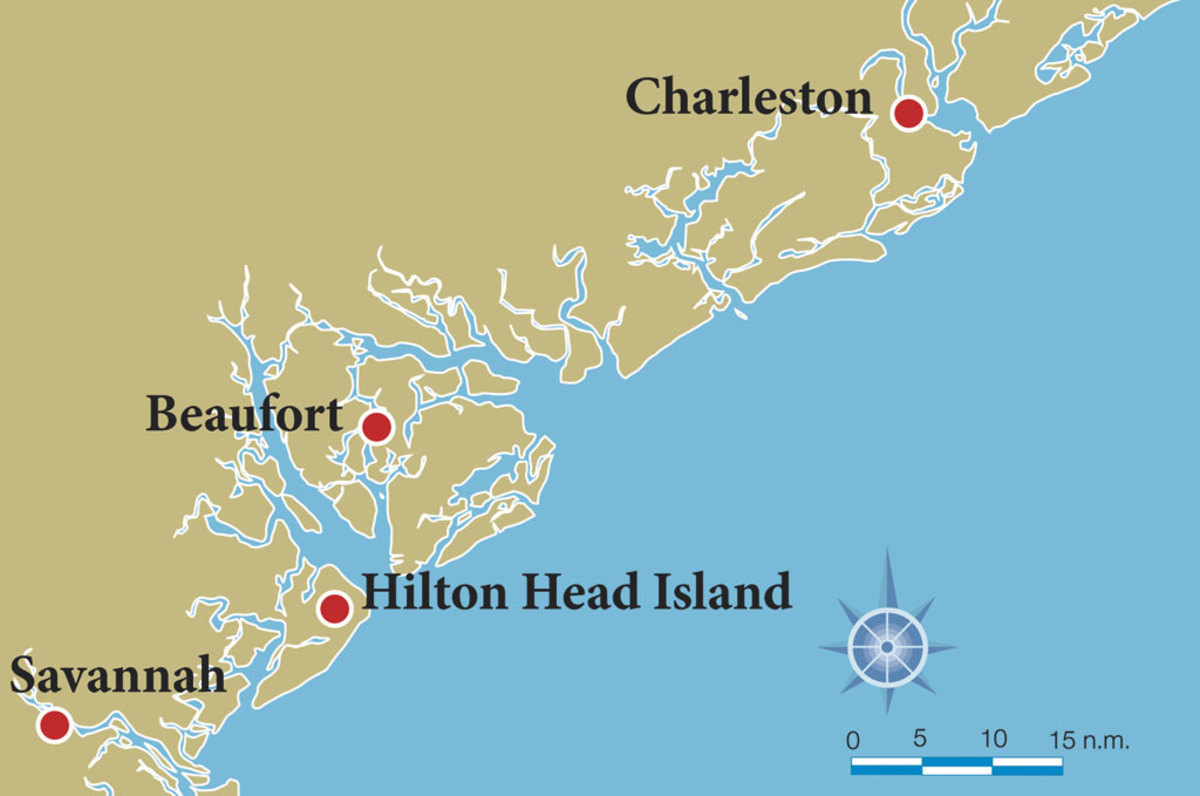 The rally visited yacht clubs in Savannah, Hilton Head Island, and Beaufort