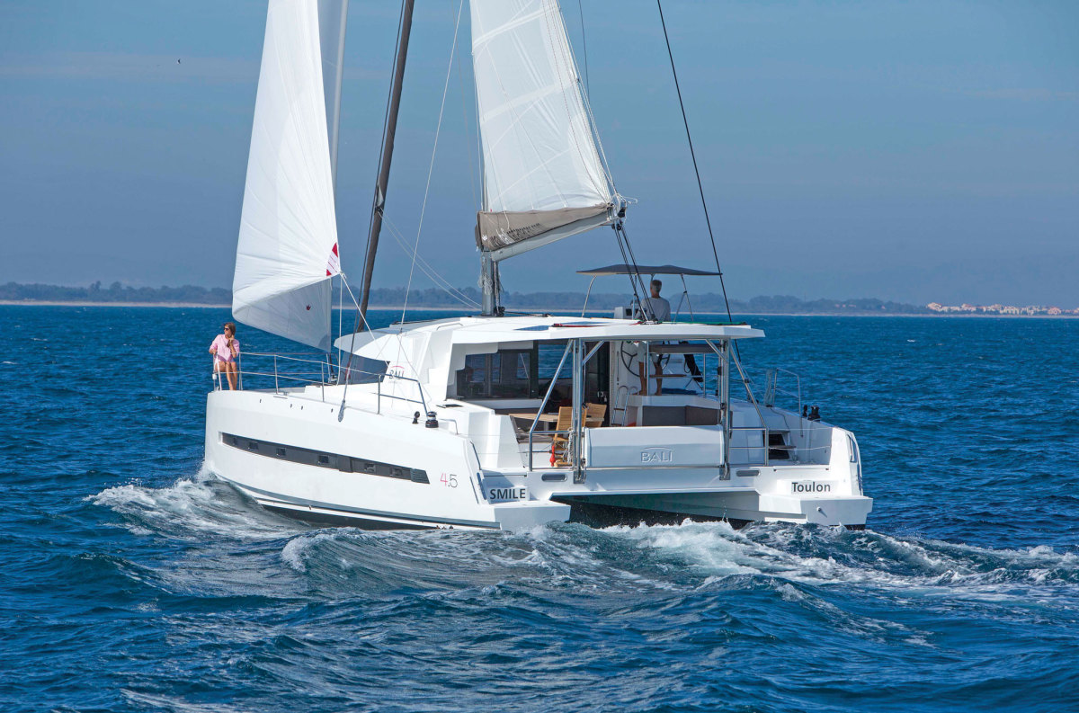 A new approach to cruising comfort from a performance cat builder