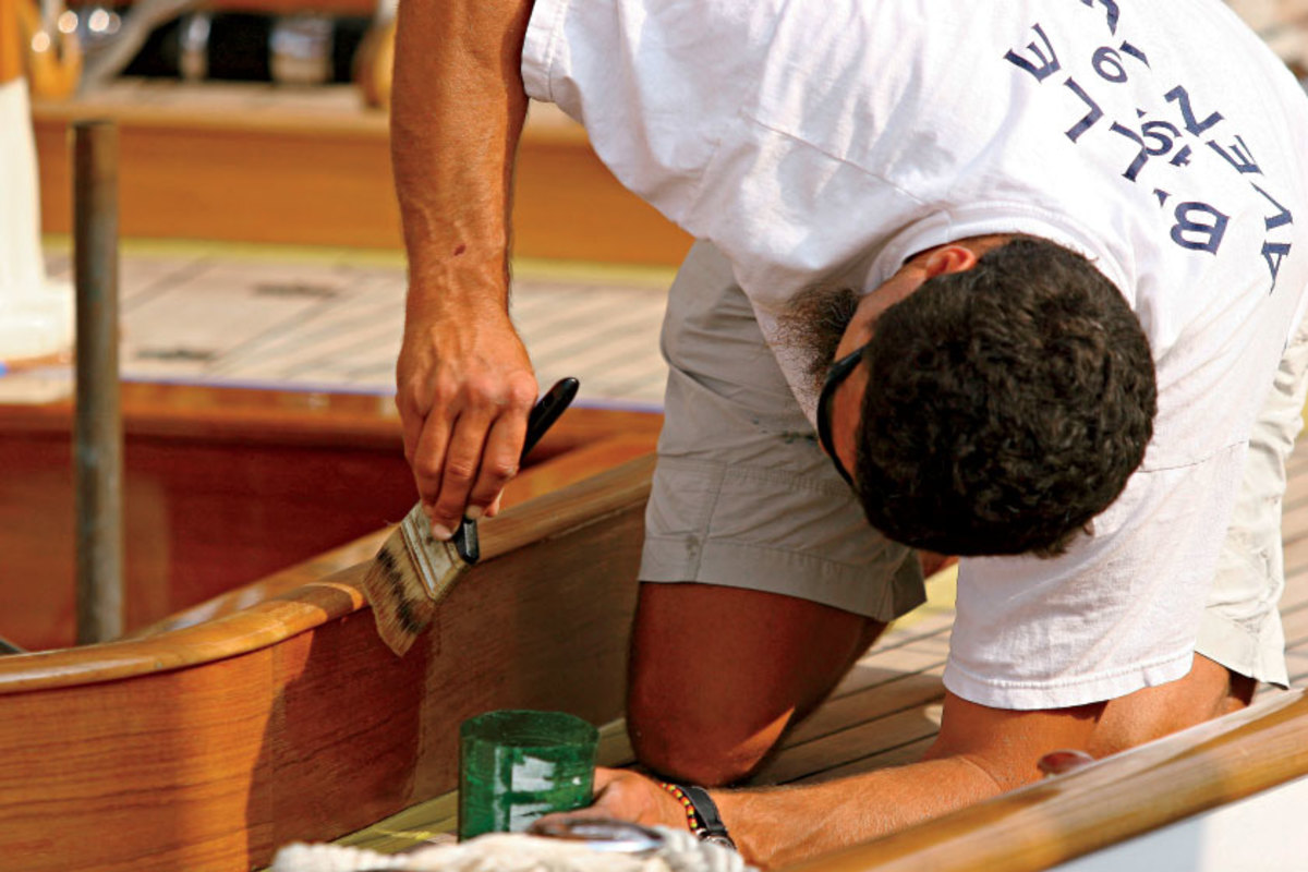 Few things evoke the romance of sailing better than varnished wood. But few things are as unpleasant as the act of varnishing. photo by Photos 12/Alamy