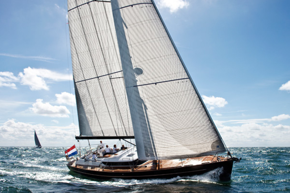 Holland's Contest Yachts is one of the companies producing boats in the popular 55-58 foot range-the 55 pictured here, and a 57-footer
