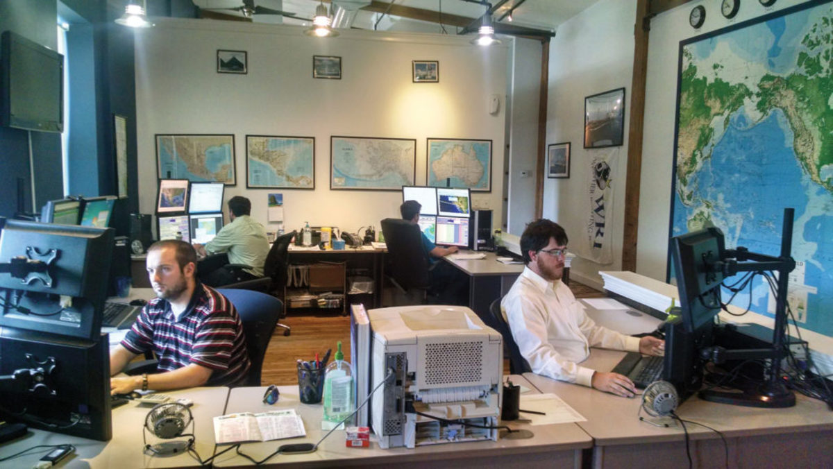  A typical scene in the WRI office