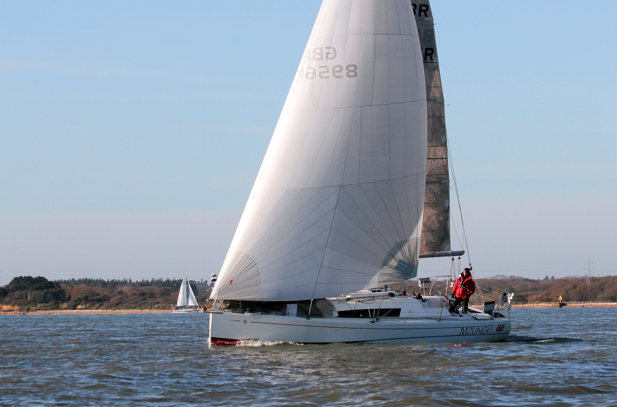 The key to a Code 0’s performance is its flat cut: note how this particular sail has been built using a laminate as opposed to nylon