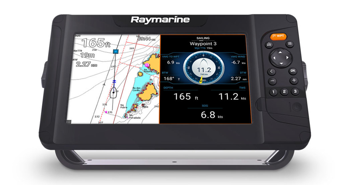 Raymarine-Element-9s-Front-Tilt-Chart-Sailing-Data-Dark