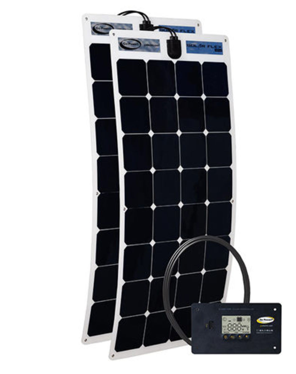 The power behind the monocrystalline cells on the flexible solar panel can charge batteries up from near death.