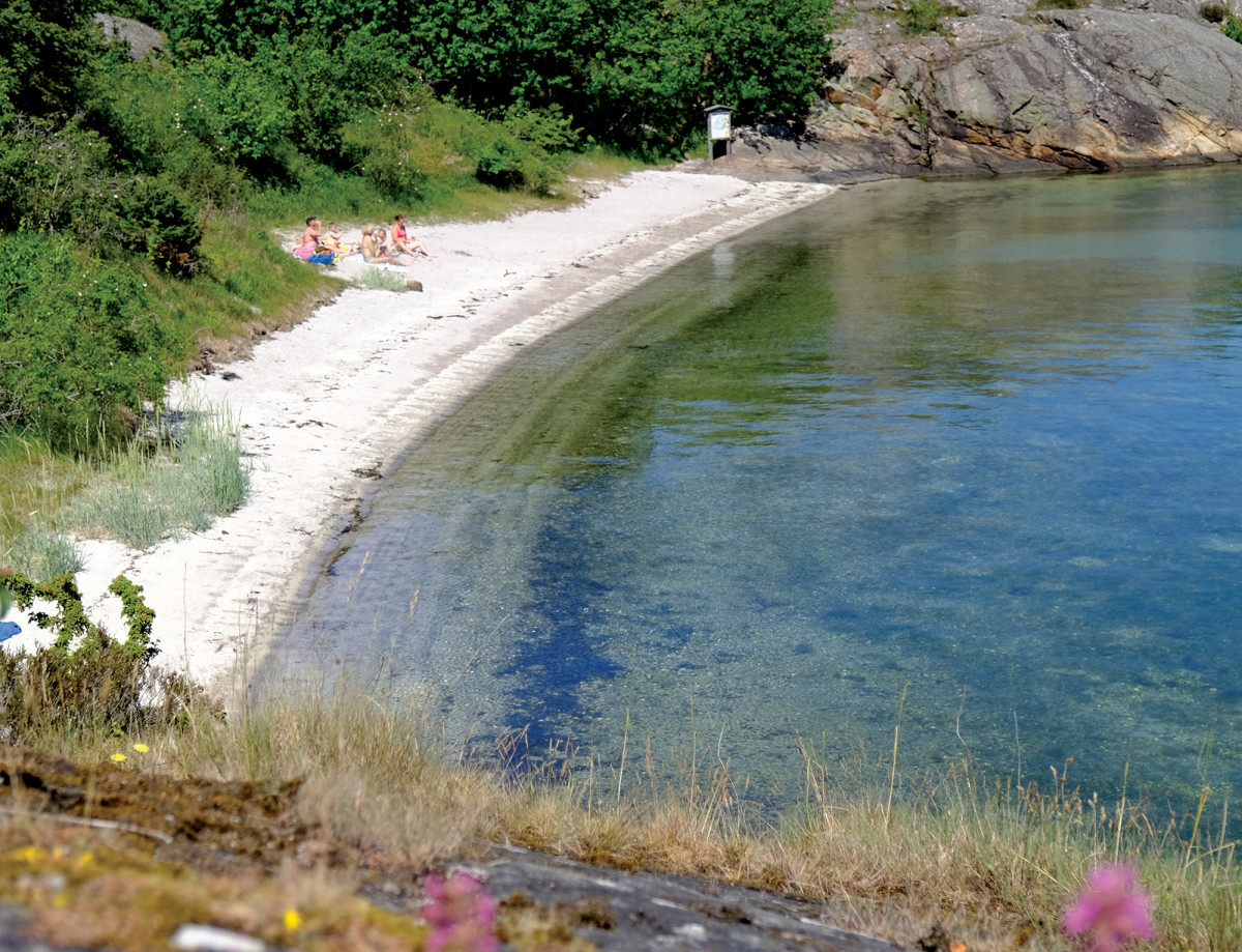 Though rocky, the islands also offer some great little beaches