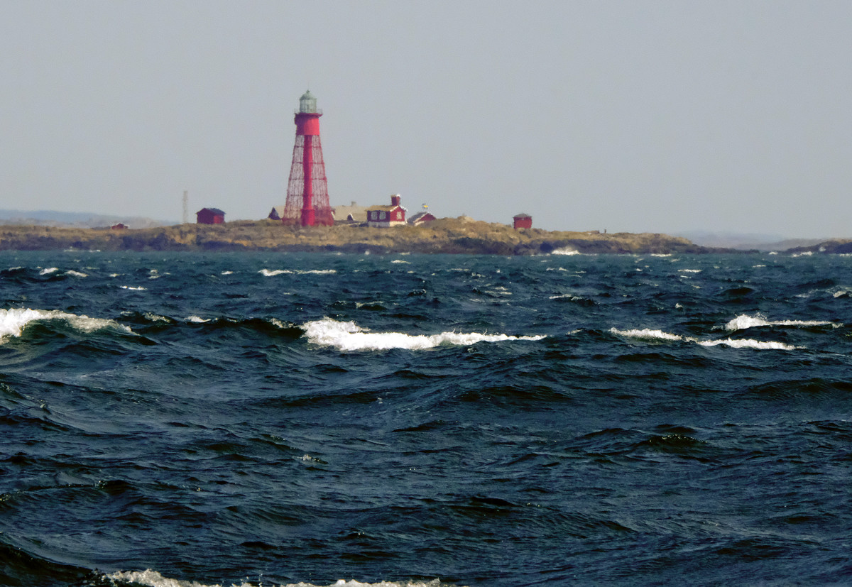 It was a rough sail out to Pater Noster Lighthouse
