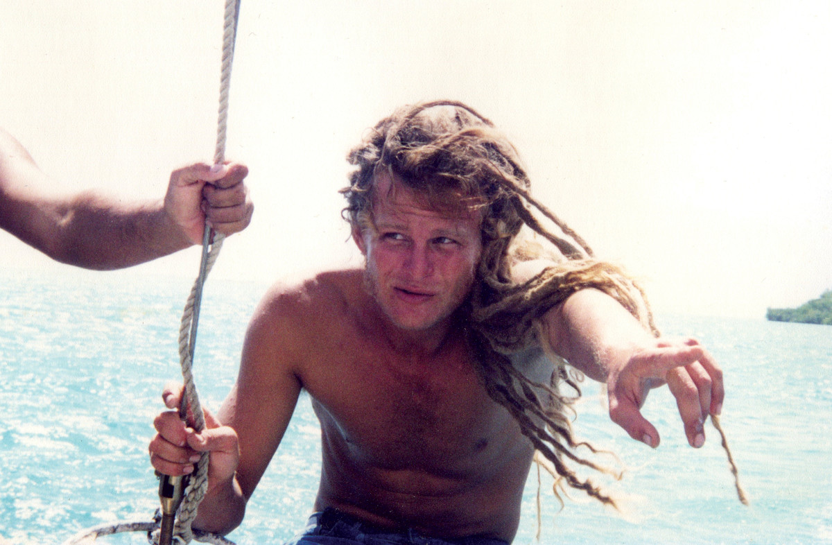 Thomas Tangvald on the water off the island of Culebra, Puerto Rico
