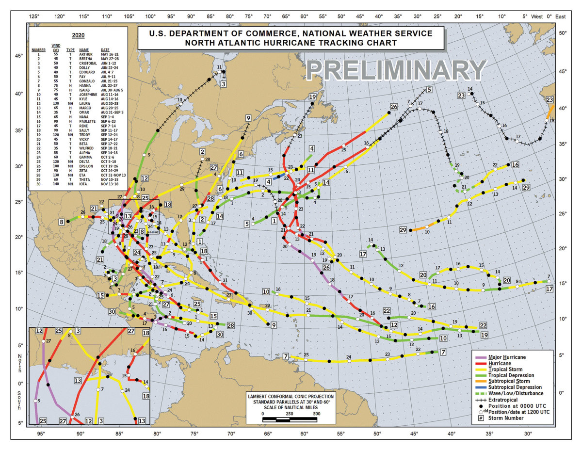 The 2020 hurricane season was an especially active one 