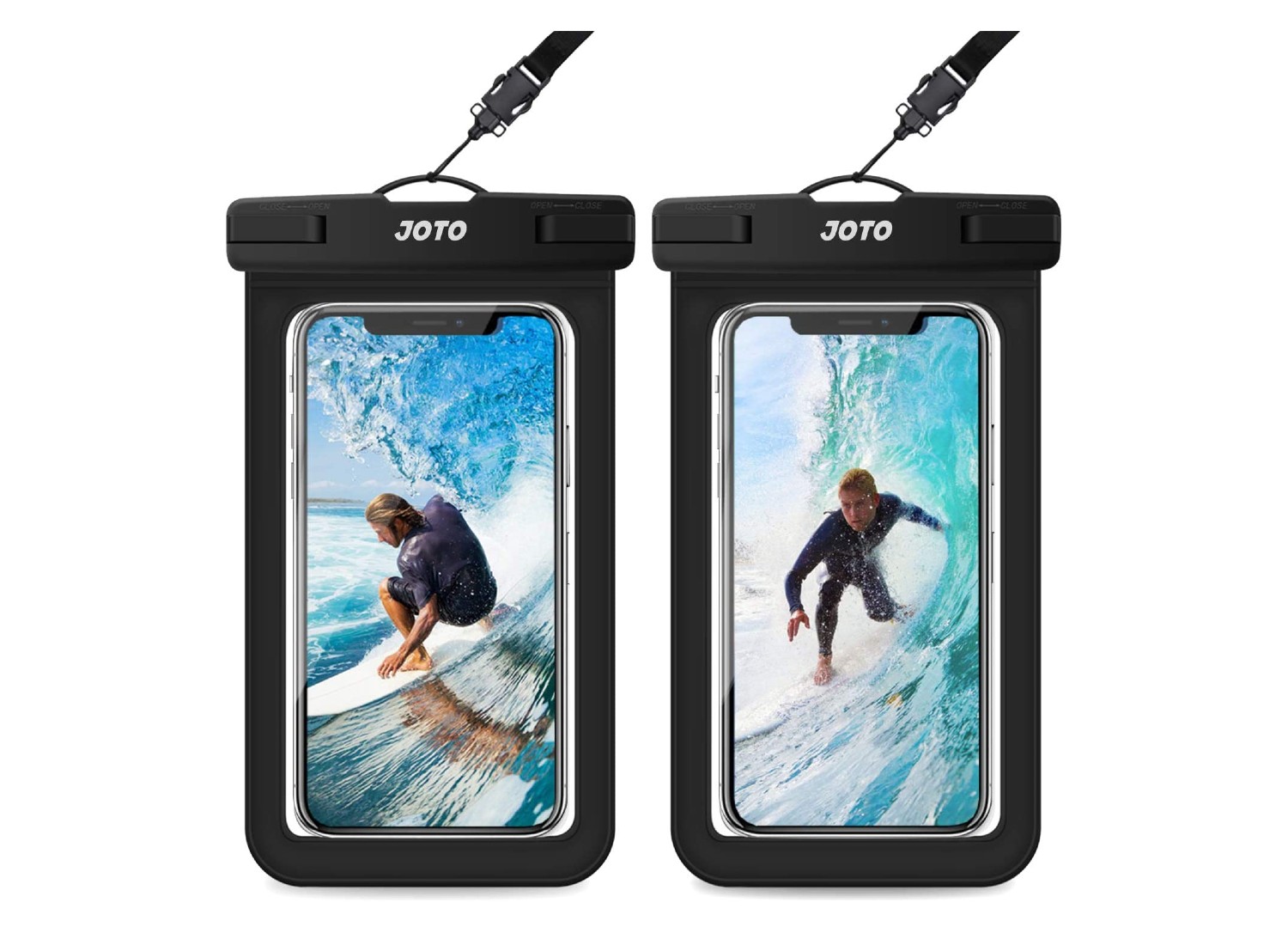 Universal Waterproof Case,Hiearcool Waterproof Phone Pouch Compatible for iPhone, Black