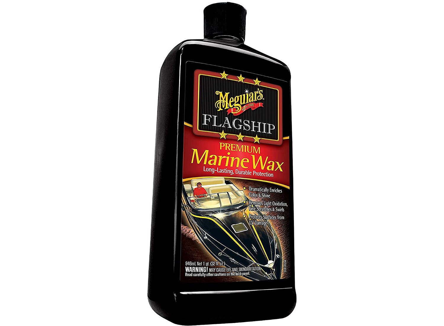 3M Perfect-It Boat Wax, 36113, 1 Quart, Contains Carnauba Wax, Protects  against Weather and Oxidation, For Boats and RVs