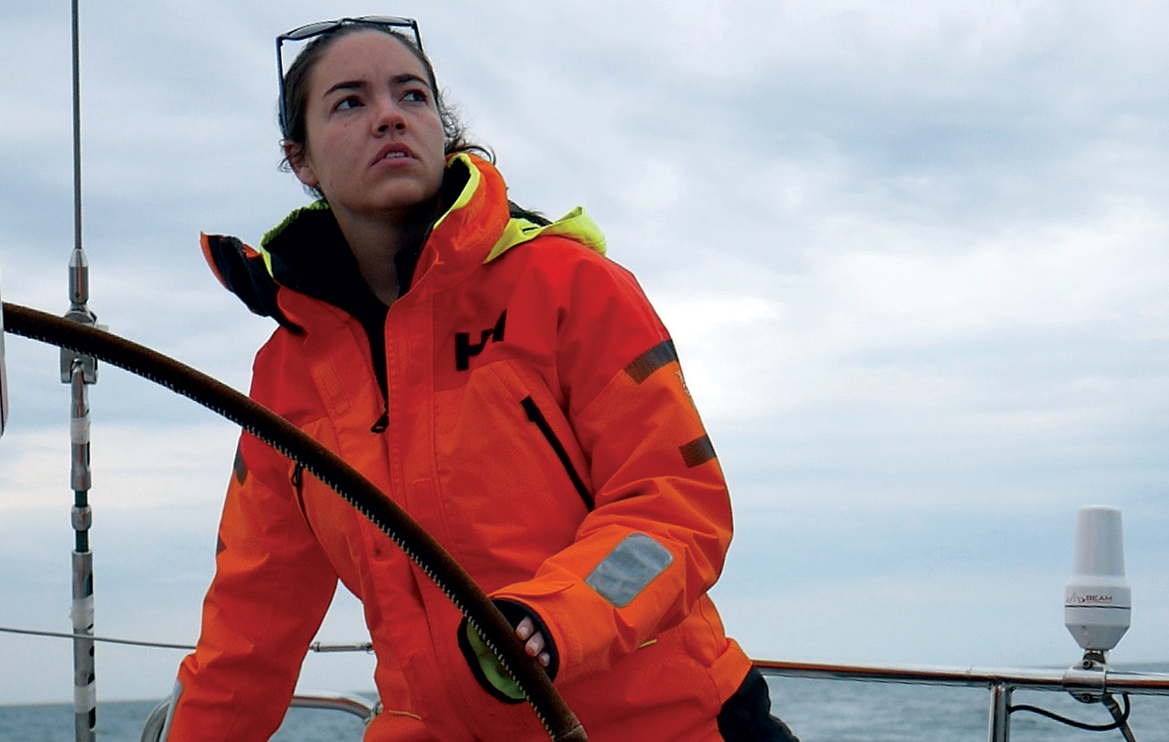 A sailor offshore